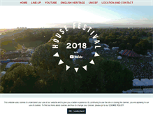 Tablet Screenshot of housefestival.com